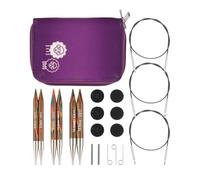 KnitPro Symfonie austauschbares Rundstricknadel-Set, grob - (9,00, 10,00 und 12,00 mm) mit Zubehör