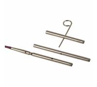 KnitPro Symfonie Holz austauschbare Strickseile, Metall, Silber, Seilverbinder
