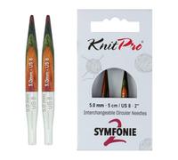 KnitPro Symfonie Mini-Nadeln, austauschbar, 5 cm, 5 mm, 2 Stück