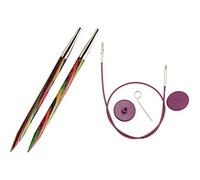 KnitPro Symfonie Options Nadelspitzen 5,0 mm & l + Endkappen + Züge 100 cm