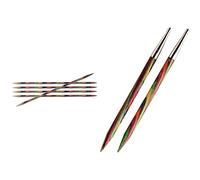 KnitPro Symfonie Wood Nadelspiel 4,5 mm 20cm & Symfonie Options Nadelspitzen 4,5 mm