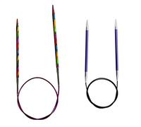KnitPro Symfonie Wood Rundstricknadel 3,5 mm 40 cm & International Rundstricknadel ZING 4,00 mm saphir 40 cm