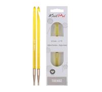 Knit PRO 6 mm Acryl Trendz afghanisch/tunesisch Single Ended Häkelnadel, Gelb