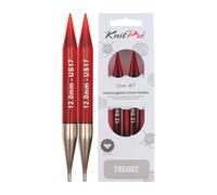 KnitPro Nadelspitzen Trendz austauschbar Acryl 12,0 mm 13 cm Rot