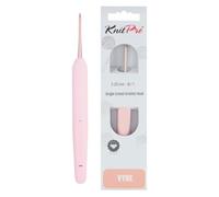 KnitPro Vybe Häkelnadel aus Aluminium mit gummiertem Griff - 2,25 mm