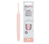KnitPro Vybe Häkelnadel aus Aluminium mit gummiertem Griff - 2,50 mm