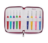 KnitPro Waves Häkelnadel-Set, Symfonie Holz-Doppelhäkelnadel (3,00-8,00 mm) - vielseitig für kreatives Häkeln