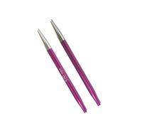 KnitPro wechselbare Nadelspitzen ZING kurz, 5,00mm Austauschbare Strickspitzen, Aluminium, Rosa, 8.7cm / 5.00mm