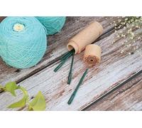 KnitPro Wollnadel-Set aus Holz, Blaugrün The Mindful Collection