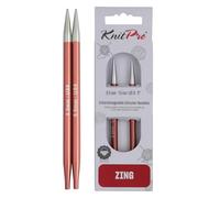 KnitPro Zing Austauschbare Rundnadeln 4" (10cm) | 5.5mm
