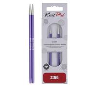 KnitPro Wechselbare Nadelspitzen ZING Kurz 3,75 mm Aluminium Amethyst Blau 2er