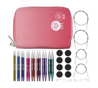 KnitPro wechselbare Nadelspitzen Set Zing Deluxe Set mit KURZEN SPITZEN (10cm)