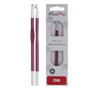 KnitPro Häkelnadel Zing KP47473 – Metall, 15 cm, 6 mm, Lila