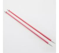 KnitPro ZING Jackenstricknadeln in verschiedenen Stärken und Längenkoralle / 6,50 mm 35 cm