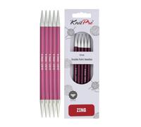 KnitPro Zing Nadelspiel 6"" (15cm) | US-Gr e 10 (6mm)