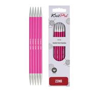 KnitPro Zing Nadelspiel 6"" (15cm) | US-Gr e 8 (5mm)