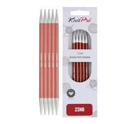 KnitPro Sockennadeln Zing K47042 Metall Braun 20 cm 5,5 mm