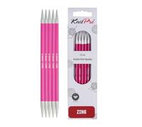 KnitPro K47041 Sockennadeln, Metal, Rosa, 20cm / 5mm