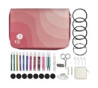 KnitPro Zing austauschbares Nadelset - Paar 11 x 10 cm große Rundstricknadeln mit Zubehör. Zing Regal Set, farbcodiert für Anfänger, Profis und Geschenkset