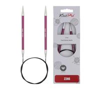 KnitPro Rundstricknadel ZING Aluminium 6,00 mm 60 cm (US 10) Purple Velvet