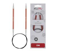 KnitPro K47132 Rundstricknadel, Metal, Braun, 80cm / 5.5mm