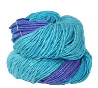 Knitsilk, Garn aus 100 % recycelter Seide und handgefärbtes reines Maulbeerseide, perfekt zum Stricken, Häkeln, Weben und mehr, 100 g - 225 Meter (Oslo) (2 Stück)