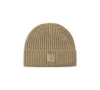 KNITTED HAT ACRYL/WOOL SOLID beige- ONE_SIZE