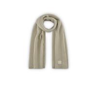 KNITTED SCARF ACRYL/WOOL SOLID beig ONE_SIZE