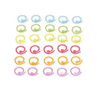 Knitting Stitch Rings 30 Stück Knitting Crochet Markers aus Metall, Colorful Knitting Crochet Markers für Stricken Häkeln Nähen, Stitch Marker Ring als Sewing Accessories für DIY Handarbeit