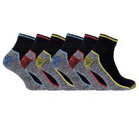 Knöchel Bamboo Arbeitssocken für Männer | Kurze Trainer Socken für Stiefel EU 46 - 48