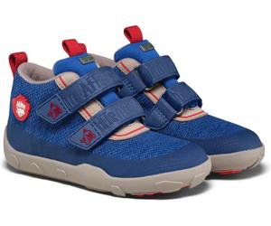 Knöchelhohe Kinder-Barfußschuhe mit Membran Affenzahn - Low Boot Knit Happy - Whale blau Größe: 35