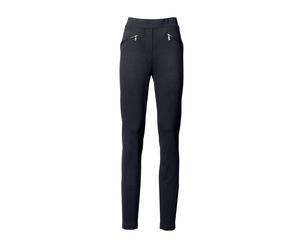 Knöchellange Jersey-Schlupfhose Passform Sylvia Peter Hahn blau 20