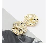 Knöpfe. 20 Stück, modische, unregelmäßige Nähknöpfe for Kleidung, Strickjacken, Mäntel, Bastelprojekte(Golden,18.5mm)