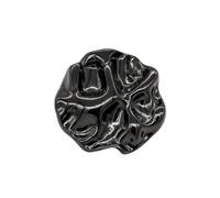 Knöpfe. 20 Stück, modische, unregelmäßige Nähknöpfe for Kleidung, Strickjacken, Mäntel, Bastelprojekte(Black,18.5mm)