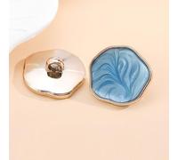 Knöpfe. 20 Stück unregelmäßige Knöpfe mit Schaft, Nähknöpfe aus Kunststoff for Kleidung, Strickjacken, Mäntel, Bastelprojekte(Blue,30mm)