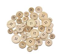 Knöpfe 50 Stück Holzknöpfe, rund, 4 Löcher, Knöpfe, Nähen, Scrapbooking, Zuhause, DIY, Nähzubehör, 15/20/25 mm(MIXED)