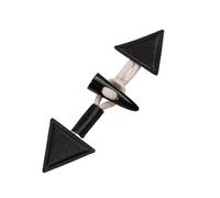 Knöpfe aus Horn für Mäntel, Dreieckige Knebelknöpfe aus Lederhorn, mehrfarbig, 19 cm, 3er- oder 6er-Packung, for Annähen an Mäntel(Dark Coffee,About 19CM long 6 pair)