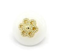 Knöpfe Aus Kunstharz 12 Stück 11 mm Vintage-Perlen-Kleiderknöpfe for Kleidung, Mode, Hemd, Manschettenkragen, handgefertigte Dekorationen, Nähen(White)