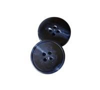 Knöpfe Aus Kunstharz 20 Stück 15-30 mm Nachahmung von Kuhhorn, Kunstharz, kreisförmiges Muster, Knopf, Mantel, Windjacke, Strickjacke, Anzug, Hose, Kleid(Deep blue,25mm 20Pcs)