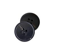 Knöpfe Aus Kunstharz 20 Stück 15-30 mm Nachahmung von Kuhhorn, Kunstharz, kreisförmiges Muster, Knopf, Mantel, Windjacke, Strickjacke, Anzug, Hose, Kleid(Black 2,25mm 20Pcs)