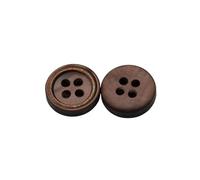 Knöpfe Aus Kunstharz 30 Stücke 9/10/11mm Mode Runde Harz Knöpfe for Kleidung Männer Hemd Ausbessern Strickjacke Knopf Nähen liefert(Brown,11mm 30pcs)
