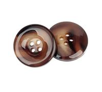 Knöpfe Aus Kunstharz 6 Stücke Harz Imitation Horn Knöpfe 4 Löcher Knopf for Kleidung Pullover Anzug Mantel Vintage Dekorationen DIY Nähen(Color 02,25MM)