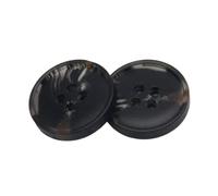 Knöpfe, Metallknöpfe, Knöpfe, 15 mm, 20, rund, Kunstharz, Hornmuster, schwarze(Black,20mm 30pcs)