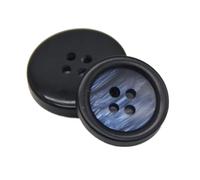 Knöpfe, Metallknöpfe, Knöpfe 4 Löcher Schwarz Bunte Harz Männer Mantel Dekorative(Blu,18mm 30pcs)