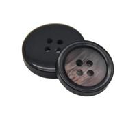 Knöpfe, Metallknöpfe, Knöpfe 4 Löcher Schwarz Bunte Harz Männer Mantel Dekorative(Rosso,18mm 30pcs)