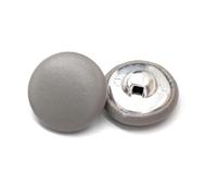 Knöpfe, Metallknöpfe, Knöpfe, 6 Stück, mit Leder überzogene dekorativen Ösenknöpfen(Gris,20mm)