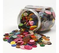 Knöpfe - Mix , D: 12+18+20 mm, sortierte Farben, 800sort.