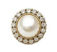 Knöpfe Perlenknopf-Oberteil Damen-Accessoires mit runden Diamantknöpfen, Farbe 2, 22.5mm, 5 Stücke