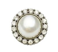 Knöpfe Perlenknopf-Oberteil Damen-Accessoires mit runden Diamantknöpfen, Farbe 4, 22.5mm, 5 Stücke