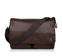KNOMO Kobe Leder 16 Zoll Laptop Messenger Bag Professionelle Leder Umhängetasche für Damen und Herren